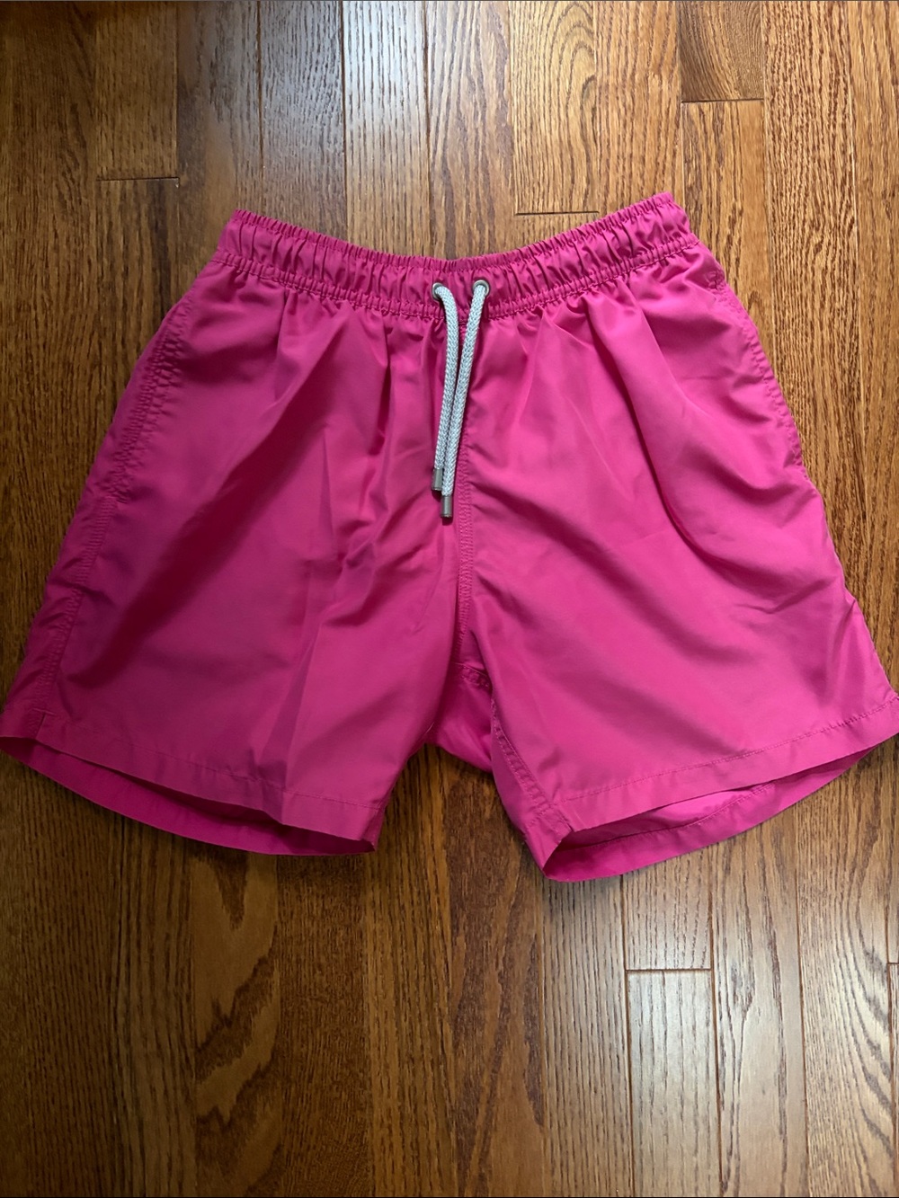 BlueMint - Men's Hot Pink Swim Trunks with Elastic Waist and Drawstring